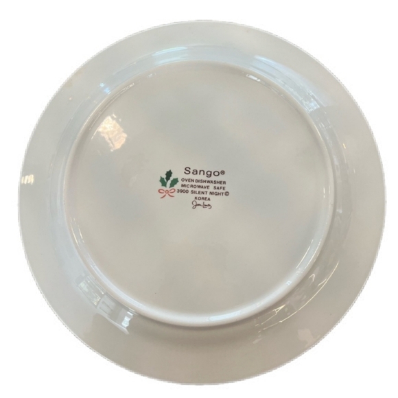 Sango Christmas Silent Night Dinnerware 3 Piece Place Setting New (set 3 of 3) - Picture 6 of 8